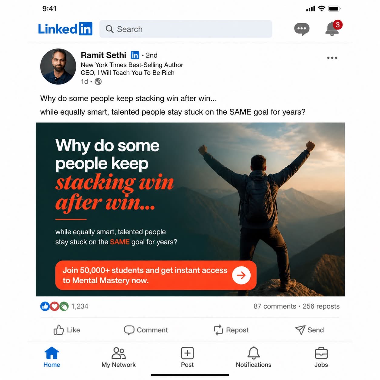 Course / coaching offer ad creative — variant 2