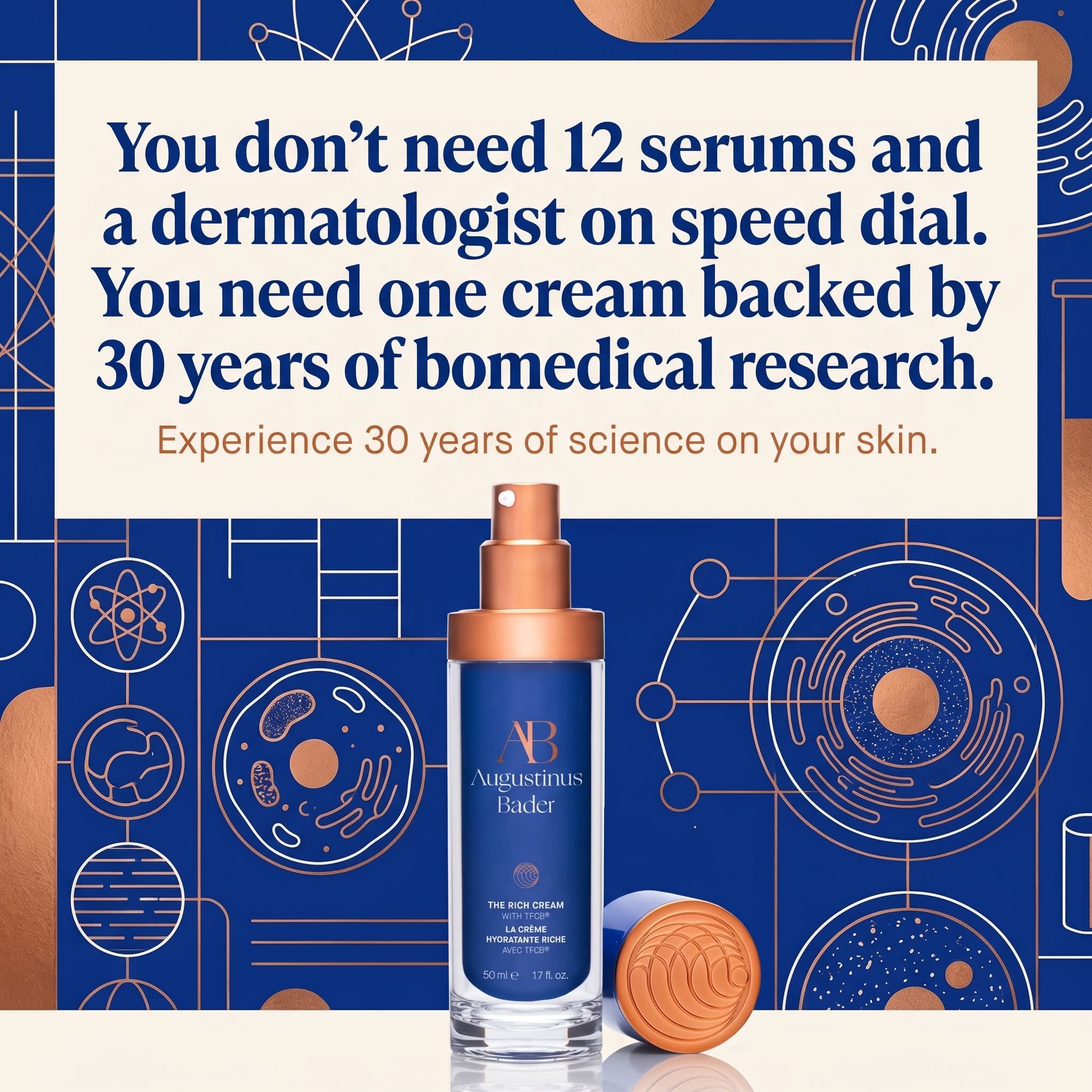 Skincare brand ad creative — variant 1